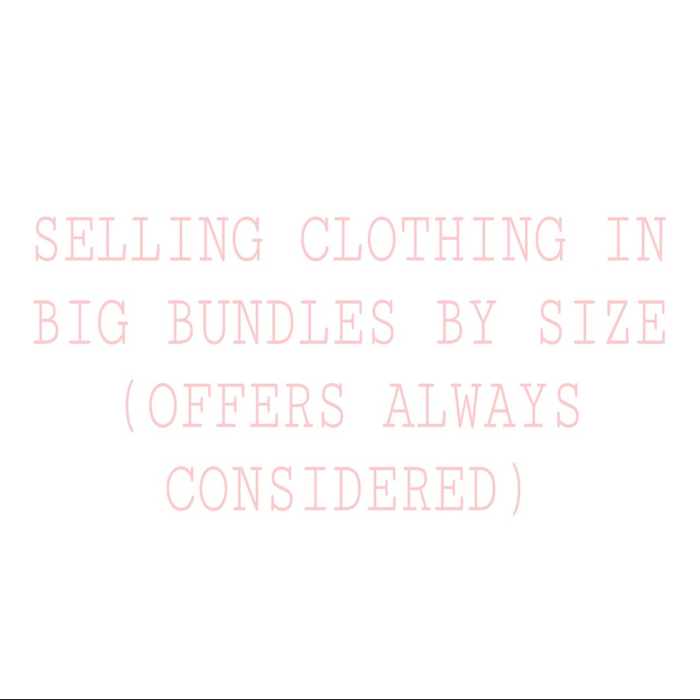 Selling big clothing bundles!